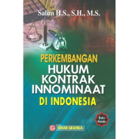 Image of PERKEMBANGAN HUKUM KONTRAK INNOMINAAT DI INDONESIA
